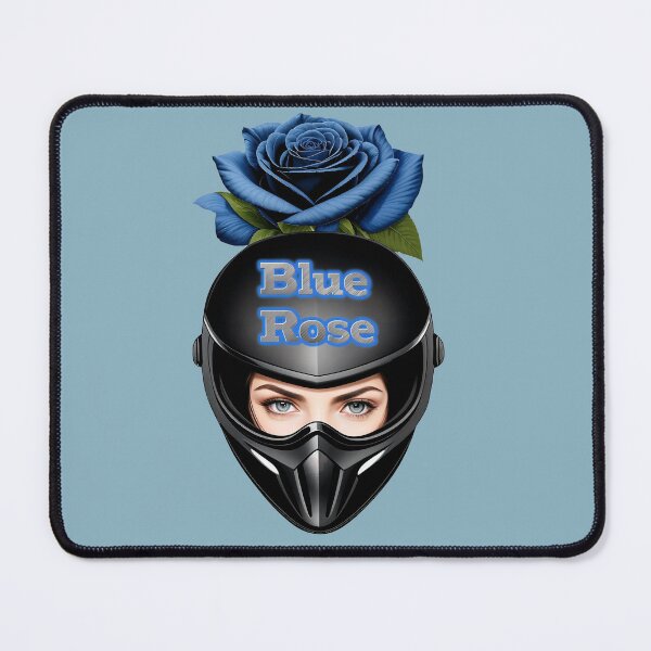 Item preview, Blue Rose - Female Biker Helmet designed and sold by T-Vergent.