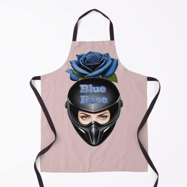 Item preview, Blue Rose - Female Biker Helmet designed and sold by T-Vergent.