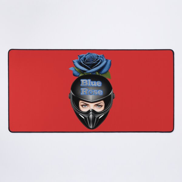 Item preview, Blue Rose - Female Biker Helmet designed and sold by T-Vergent.