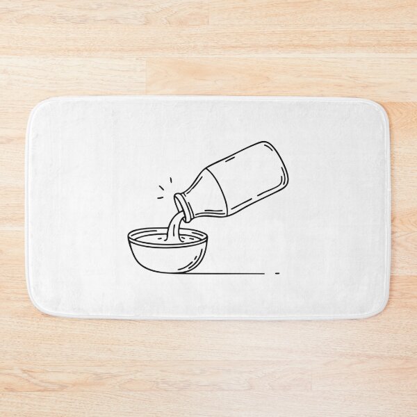 Item preview, Milk being poured from a bottle into a glass designed and sold by rasagamastore.