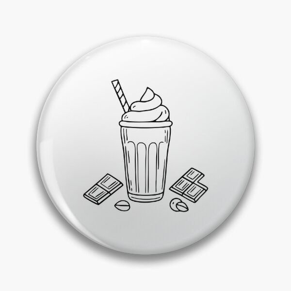 Item preview, A milkshake with whipped cream, surrounded by scattered chocolate bars and nuts designed and sold by rasagamastore.
