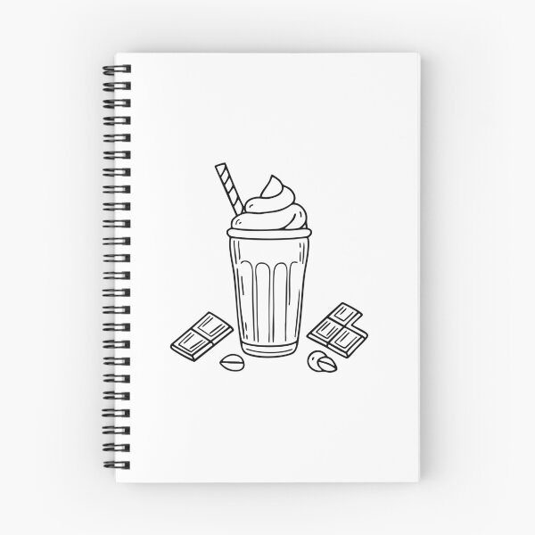 Item preview, A milkshake with whipped cream, surrounded by scattered chocolate bars and nuts designed and sold by rasagamastore.