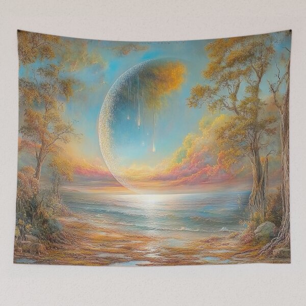 Item preview, Celestial Tear: The Whispering Shore of Ethereal Descent designed and sold by bloorose.