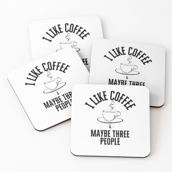Item preview, I like coffee & maybe three people designed and sold by EazyStyles.