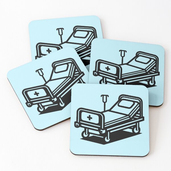 Item preview, Hospital Bed Line Art Illustration designed and sold by theartfulaspie.