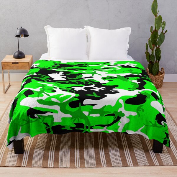 Item preview, camuflaje verde ácido camuflaje blanco y negro designed and sold by Gossip Rag.