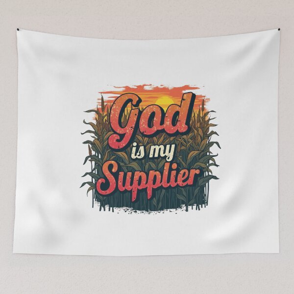 Item preview, God is my Supplier, Bountiful Farm Art  designed and sold by Faithloveshop.