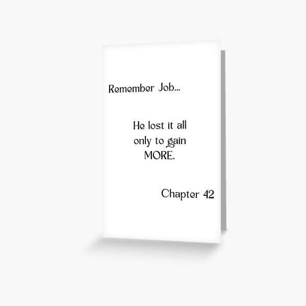 Item preview, Remember Job from the Bible designed and sold by The486Store.