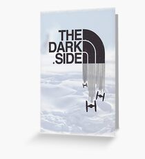 The Dark Side - Tie Fighter Logo Hoth Version Greeting Card