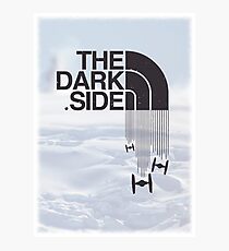 The Dark Side - Tie Fighter Logo Hoth Version Photographic Print