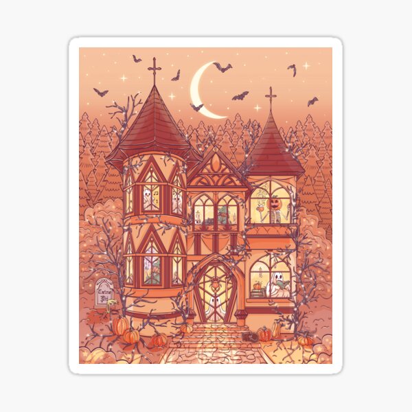 Item preview, Cozy Haunted House designed and sold by StudioFloraLuna.