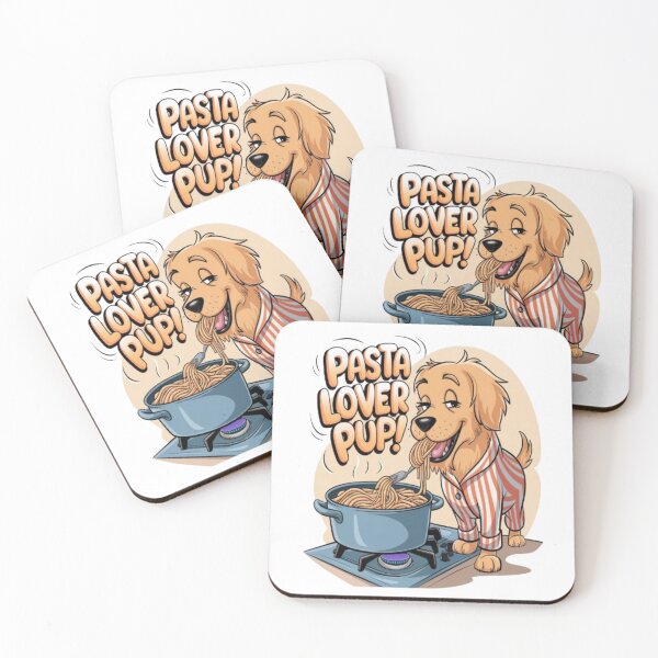 Item preview, Pasta Lover Pup – Cute Golden Retriever Cooking Spaghetti designed and sold by Petpixy.
