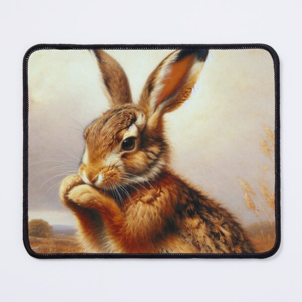 Item preview, Thoughtful Hare in a Golden Field designed and sold by mustardseed-410.