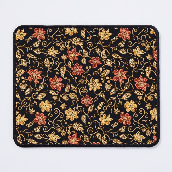 Item preview, Black & Gold Batik Pattern designed and sold by PapuruDesigns.