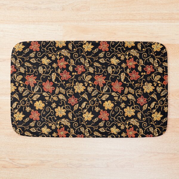 Item preview, Black & Gold Batik Pattern designed and sold by PapuruDesigns.