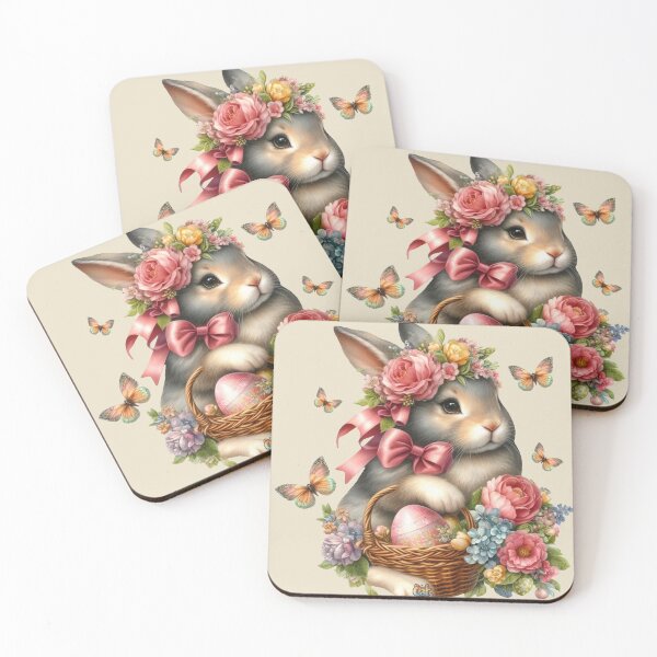 Item preview, Rosebud Easter Rabbit designed and sold by CAutumnTrapp.