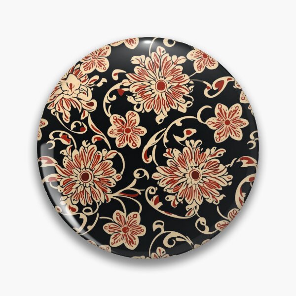 Item preview, Black & Gold Batik Pattern designed and sold by PapuruDesigns.