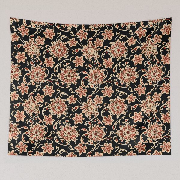 Item preview, Black & Gold Batik Pattern designed and sold by PapuruDesigns.