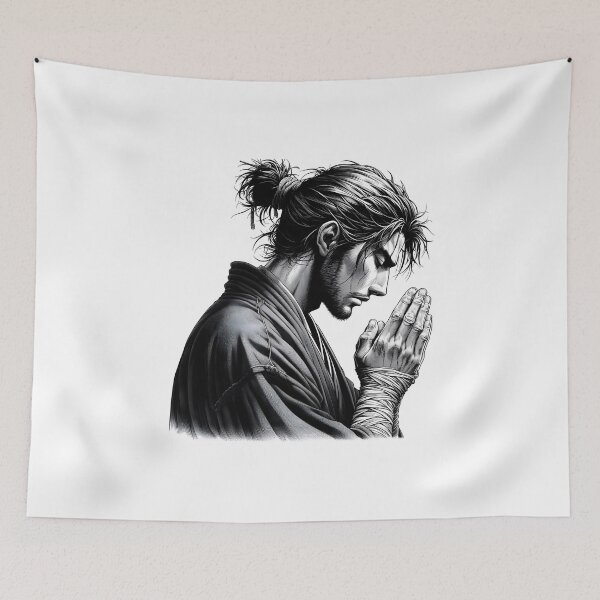Item preview, The Samurai's Prayer designed and sold by GalleryBrisArt.