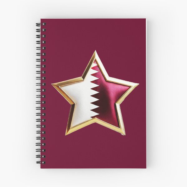 Item preview, Qatar Pride - Shiny Maroon & White Flag Star Design designed and sold by Highlandkings.