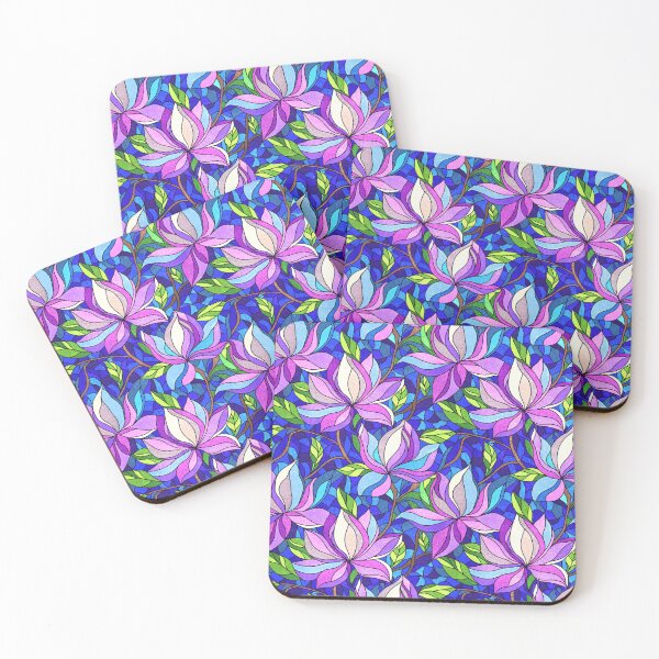Item preview, Vibrant Magnolias in Timeless Stained Glass Artistry designed and sold by NancyDzines.