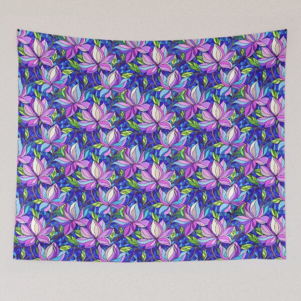 Item preview, Vibrant Magnolias in Timeless Stained Glass Artistry designed and sold by NancyDzines.