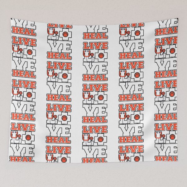 Aperçu de l'œuvre Live Love Heal Cadeau Hommes Femmes Vétérinaire créée et vendue par itsagrind.