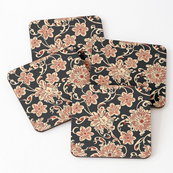 Item preview, Black & Gold Batik Pattern designed and sold by PapuruDesigns.