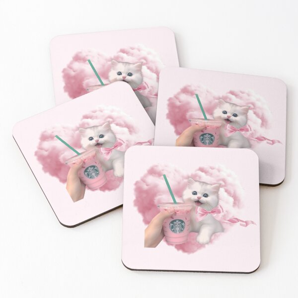 Item preview, Pink Drink Dream Heart Kitten designed and sold by st4rlit3 st4rbrit3.