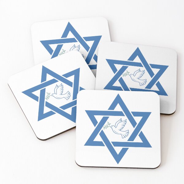 Item preview, Star of David with Dove and Olive Branch designed and sold by theartfulaspie.