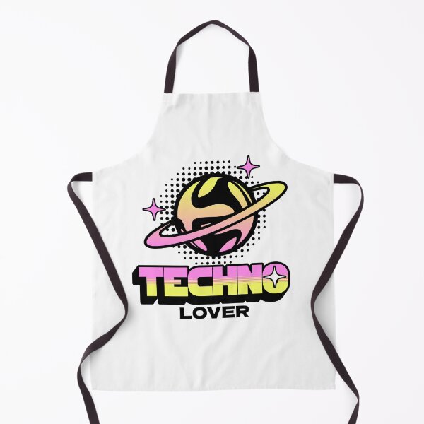 Item preview, TECHNO - Lover Y2K Vibes (Black) designed and sold by Discothreadz.