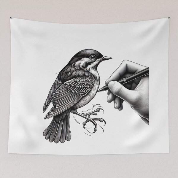Item preview, Drawing Art 5 (Bird) designed and sold by Hevensgarden.
