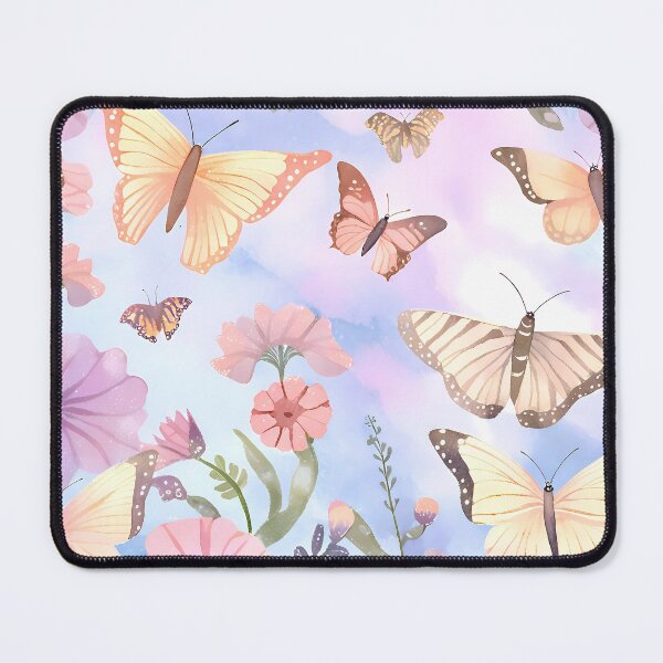 Vista previa del artículo con la obra «Mariposas y cielo», diseñado y vendido por NatalieOlan.