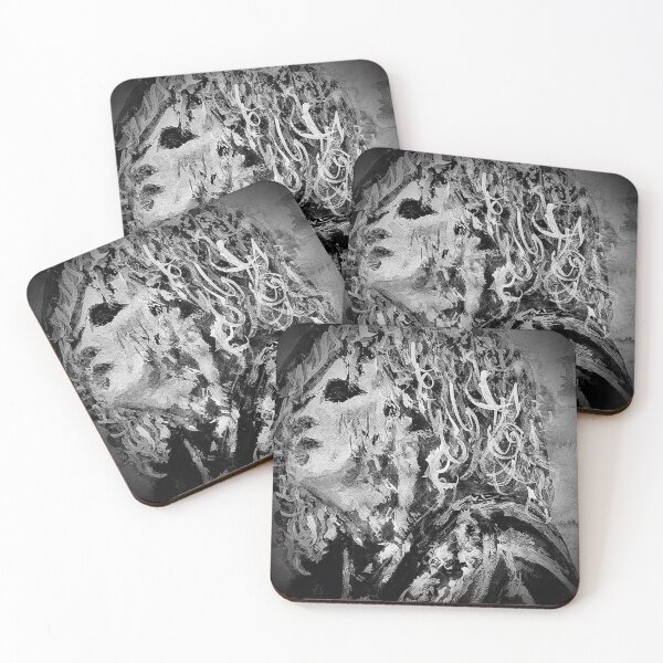Item preview, post punk, new wave artist Robert Smith, THE CURE in black and white designed and sold by Art by Fruitcake.