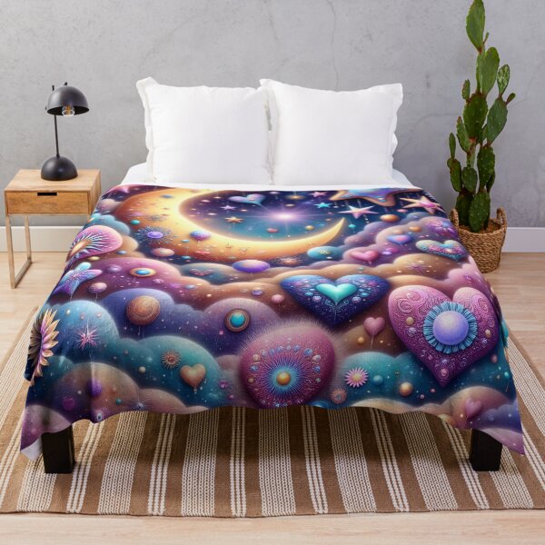Item preview, Hearts and Stars in Vibrant Dreamscapes designed and sold by KirstenStar.