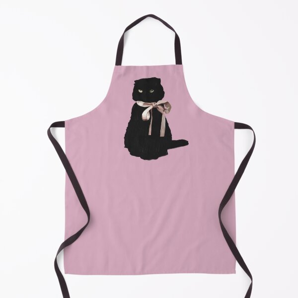 Item preview, Aesthetic Black Cat With Pink Bow designed and sold by daniasdesigns.