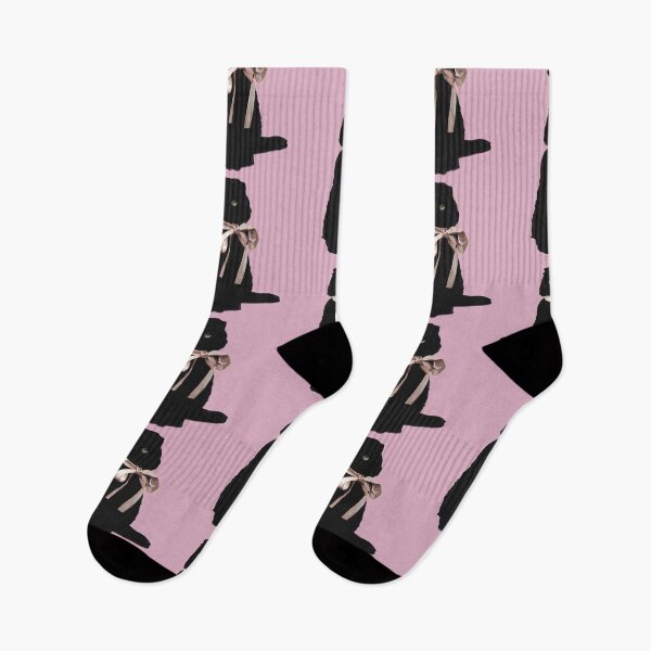 Item preview, Aesthetic Black Cat With Pink Bow designed and sold by daniasdesigns.