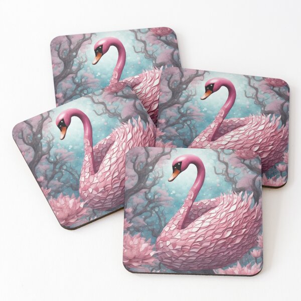 Item preview, Mosaic Pink Swan designed and sold by purplesensation.