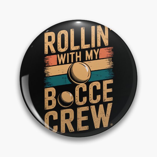 Item preview, Rollin' With My Bocce Crew Funny Retro Vintage Design  designed and sold by ArtFromBeyond.