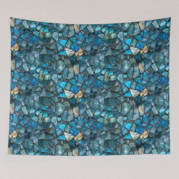 Item preview, Blue Mosaic Stained Glass  designed and sold by NTGUILTY.