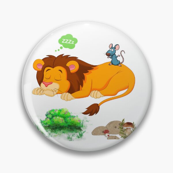 Item preview, Sleeping lion with mouse on back designed and sold by LaUnArt.