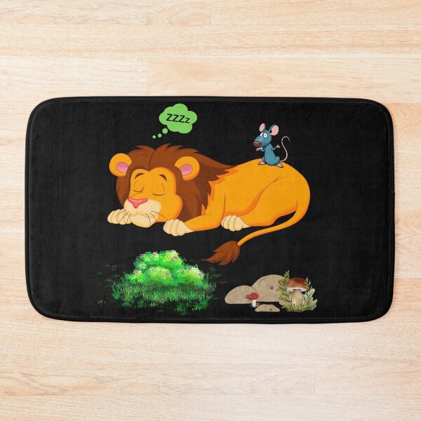 Item preview, Sleeping lion with mouse on back designed and sold by LaUnArt.