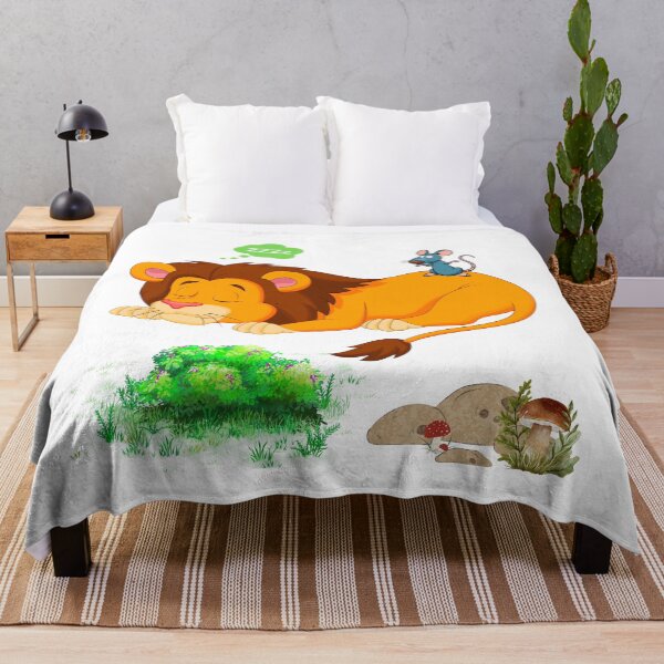 Item preview, Sleeping lion with mouse on back designed and sold by LaUnArt.