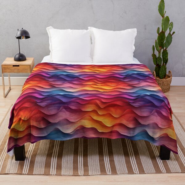 Item preview, Colorfull Abstract Waves designed and sold by NTGUILTY.