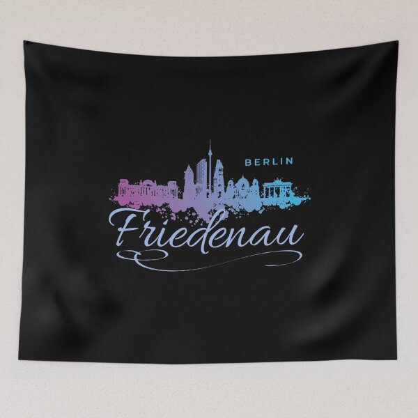 Item preview, Berlin skyline with Friedenau lettering designed and sold by Ecmoprints.