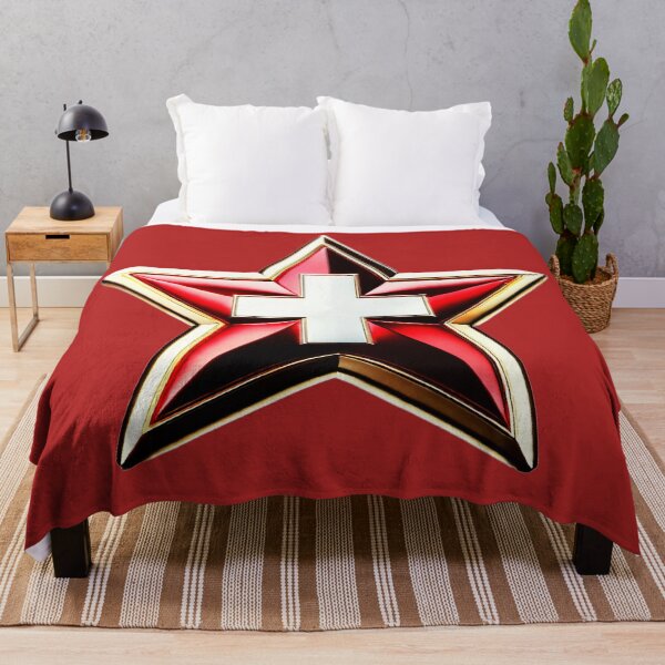 Item preview, Swiss Pride - Shiny Red & White Cross Flag Star Design designed and sold by Highlandkings.