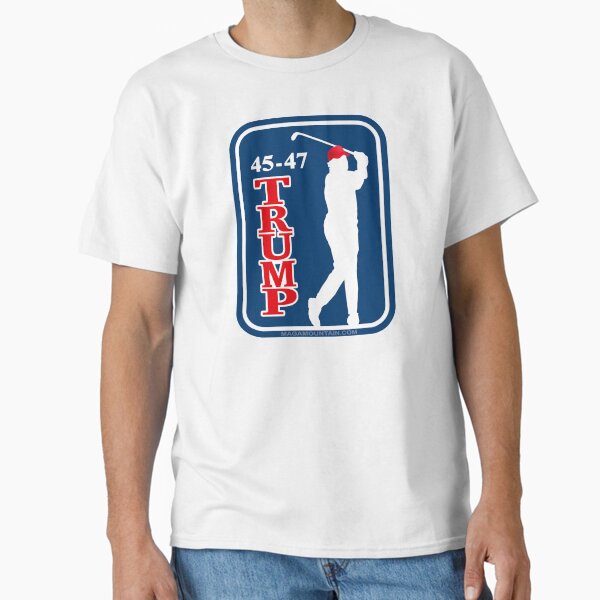Vista previa del artículo con la obra «CAMISETA DE GOLF TRUMP (azul)», diseñado y vendido por MagaMountain.