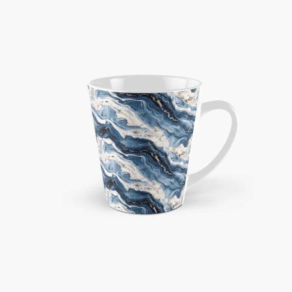Item preview, Abstract Luxurious Blue & White Marble Pattern designed and sold by NTGUILTY.