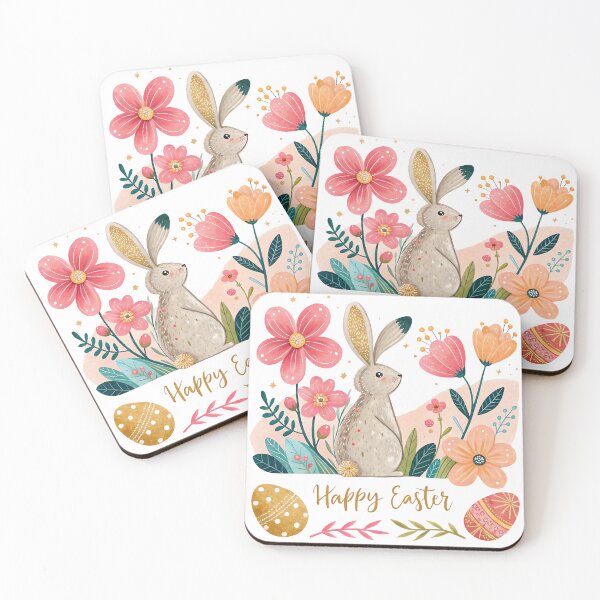 Item preview, floral happy easter  designed and sold by GogoGrove.