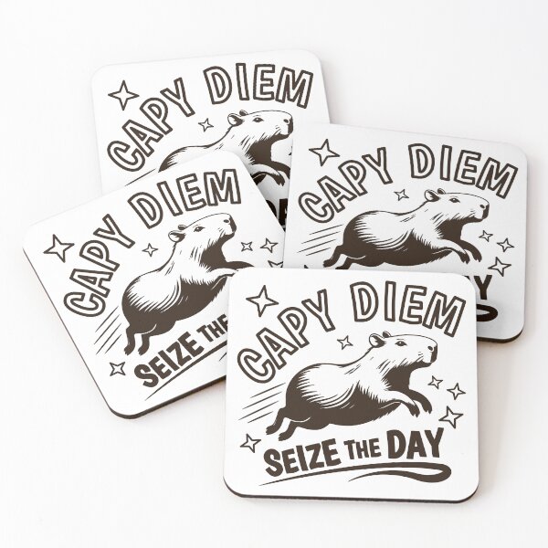 Item preview, Capy Diem Seize the Day for Capybara Lovers designed and sold by Elvin Dantes.